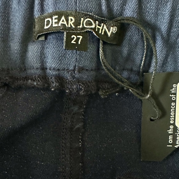 Nwt Dear John Dark Wash Metro Jeggings Leggings Size 27 - Picture 5 of 5